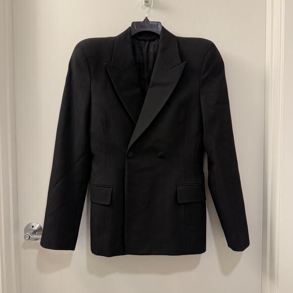 $3,450 Value NWT Balenciaga Round Shoulder Waisted Wool Jacket | FR 40 - Picture 1 of 16